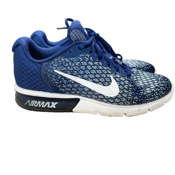Nike Women's Air Max Sequent 2 852465-400 - Blue  Sneakers - Size 7 - Picture 1 of 7